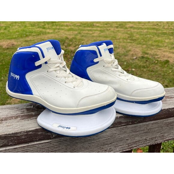 Jump99 Plyometric Vertical Jump Training Shoes Sneakers Mens Size 11 White Blue - Picture 1 of 9
